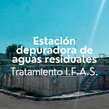 Estación depuradora de aguas residuales Tratamiento IFAS